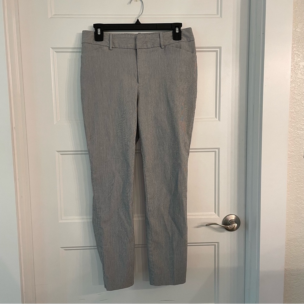 NWOT A New Day Blue & White Stripe Ankle Pant